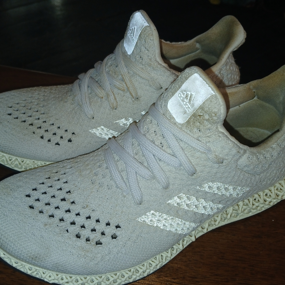 Adidas Beige Knit Sneakers